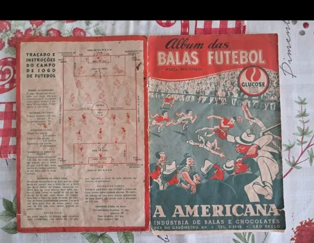 Album de Figurinhas Balas Futebol SP 1944 contém 97 Figurinhas 