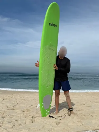 Prancha de Surf LongBoard 9,1 Brasil Natural , MUITO NOVA , Muita Flutuação , Barata, Funb