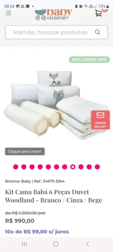 Jogo de cama babá biramar baby 6 peças