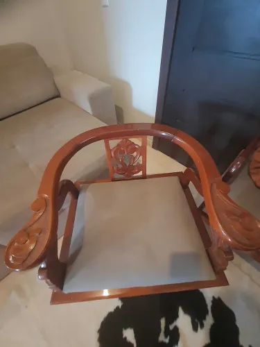 Kit mesa de madeira acácia 