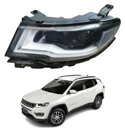 Farol Esquerdo Jeep Compass 2016 A 2021 53488822 Led E Hb3 (Recondicionado)
