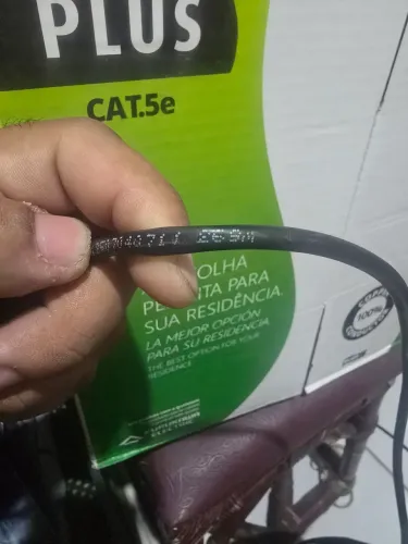 Cabo de rede Cat 5e Preto SOHO PLUS