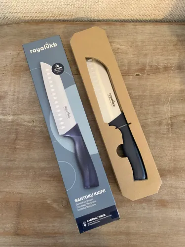 royalvkb santoku em aço inox japonês, novinha, lacrada - marca holandesa
