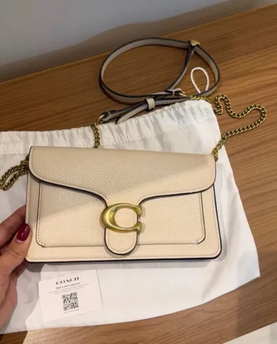 Bolsa Coach tabby off white Original