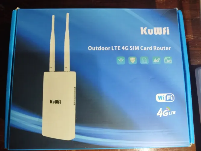 Roteador modem rural 4g externo a prova d'água.
