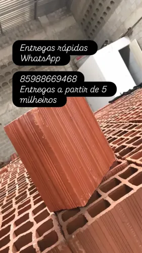 Tijolo 8 furos direto da cerâmica
