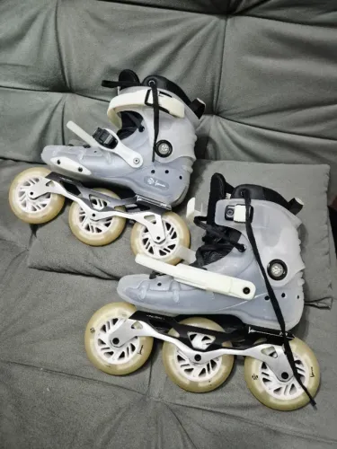 Patins Luminous Ray Clear Triskate 3x110mm - Tam 36 BR