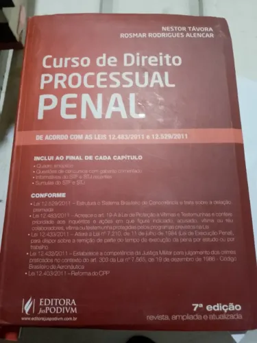 Livro: Curso de Direito Processual Penal 7a Edição 