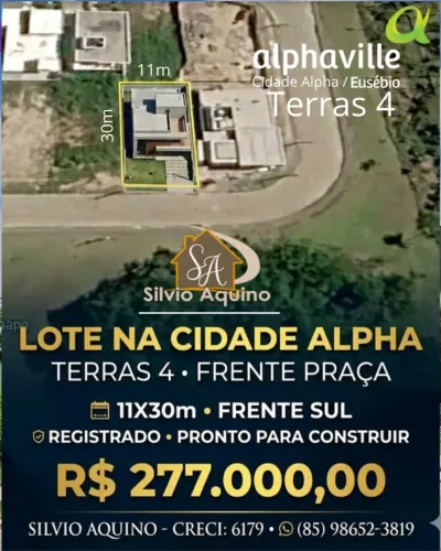 OPORTUNIDADE!! LOTE NO TERRAS 4 FRENTE PRAÇA!!