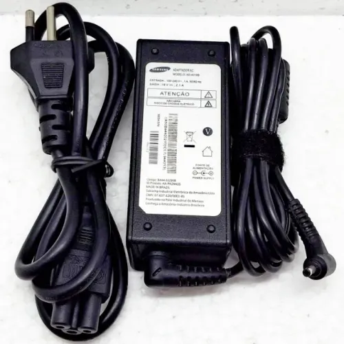 Fonte Carregador ORIGINAL Notebook Samsung 19V 2.1A AD-4019B