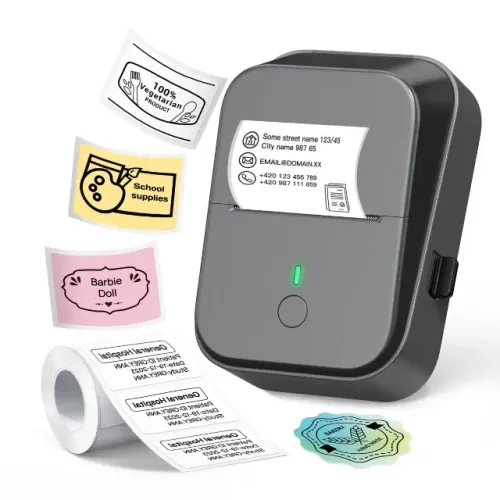 Impressora de Etiquetas Portátil Bluetooth Nelko PM260, 2 Polegadas Impressão Térmica