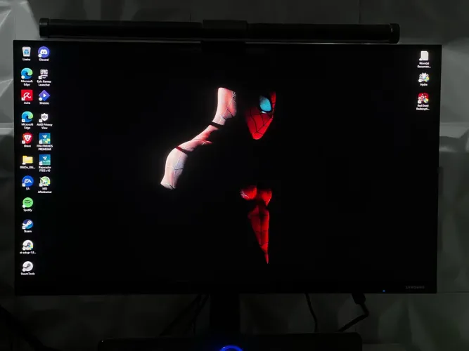 Vendo monitor 24? Samsung, 75 Hz, LCD, HDMI, VGA, FREESYNC, PRETO, SÉRIE T350.