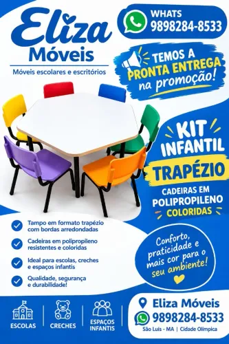 Mesas escolares infantis