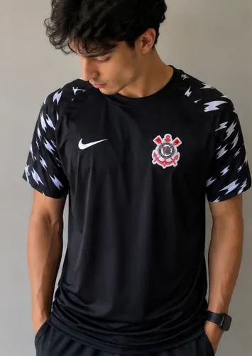 Camisa Corinthians Preta Tamanho G Usada