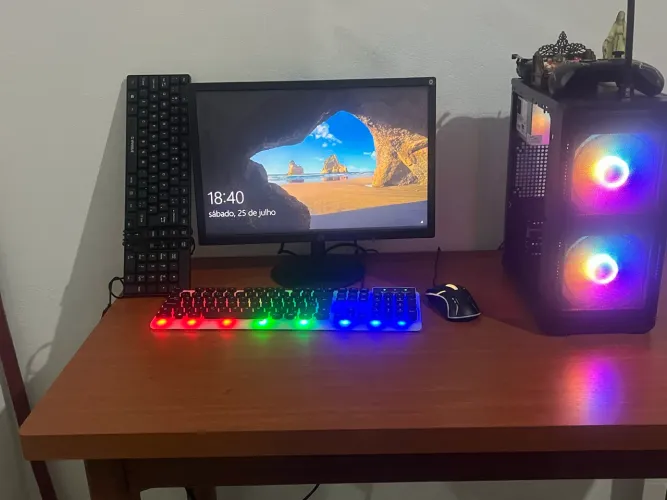 Pc gamer completo teclado reserva etc