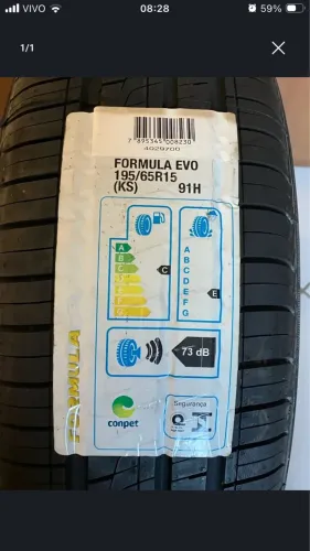 Pneu pirelli Formula Evo 195/65R15 novo apenas 349 cada pne