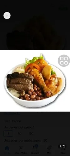 Fornecemos quentinhas com 10 opções de proteínas todos os dias, zap *37