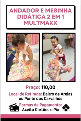 BAIXOU - Andador e Mesinha de atividades