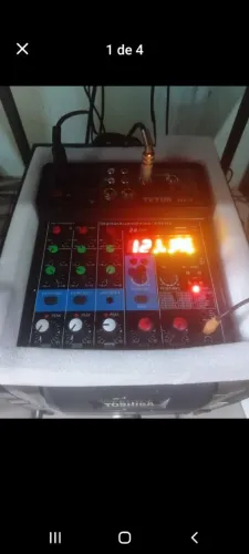 Mesa de audio teyun N4 fucionando perfeitamente estado novo na caixa