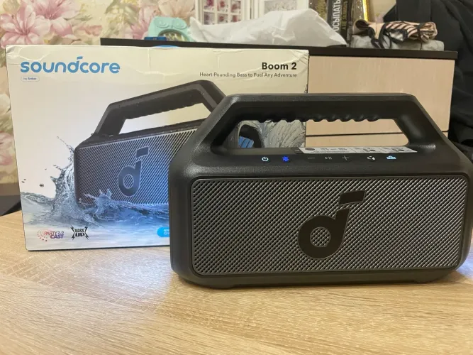 Caixa de som portátil anker soundcore Boom2 80w de potência, som limpo som de alta qual