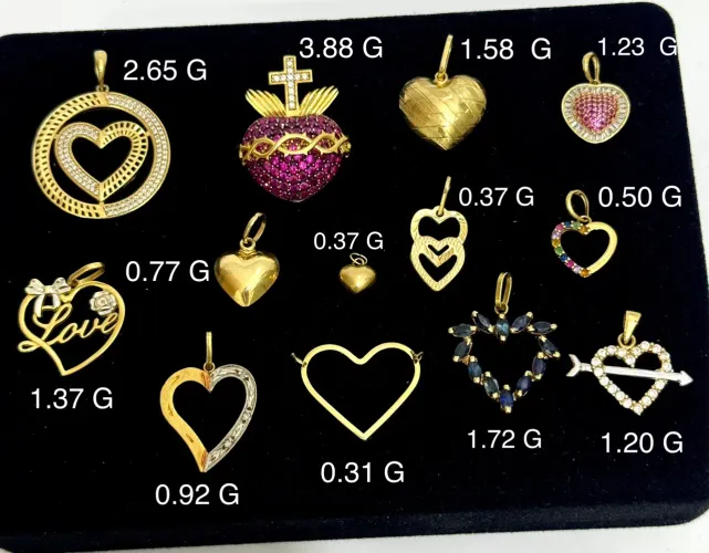 Pingente de ouro 18k R$660 a Grama