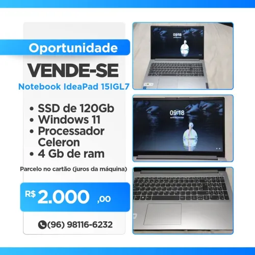 Vendo notebook ?