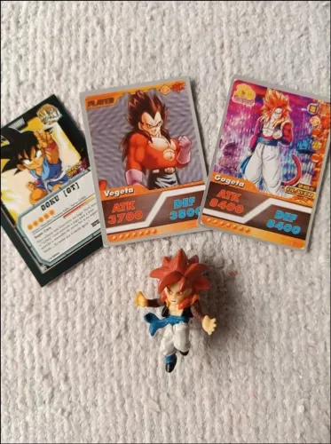 Colecionável Dragon Ball GT Miniatura Gogeta Super Saiyajin 4 (SSJ4) Fusão Goku & Vegeta K