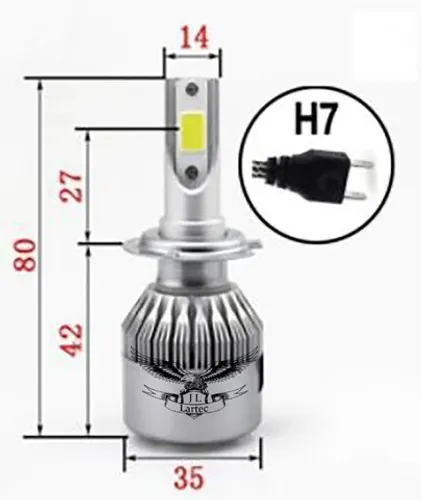 Kit Super Led 6k Lumens 12-24v Par Xenon H7