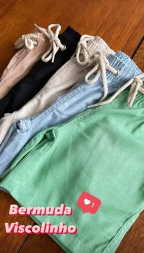 Short Linho Infantil e Juvenil 