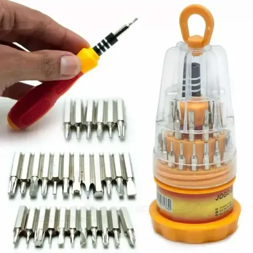 Kit Chave De Fenda Com 31 peças imã Kit Jogo de Chaves Fenda Torx Philips Cabeças Precisão