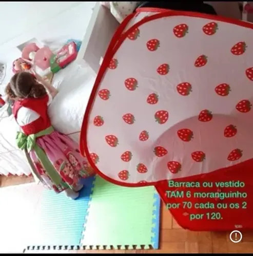 Vestido tam 7 ou barraca moranguinho grande