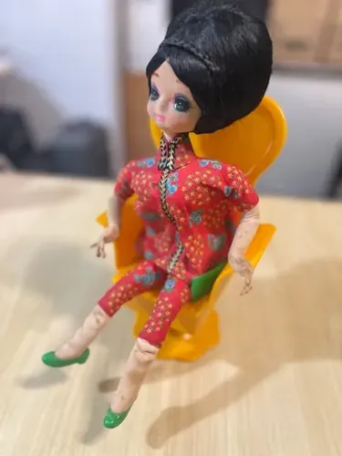 Boneca Japonesa Antiga Anos 60