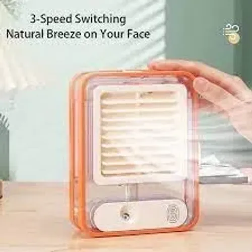 Mini Climatizador Umidificador Mesa Ar Ventilador Portátil Usb