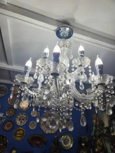 Lustre de Cristal 9Lâmpadas