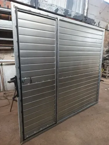 Portão novo GALVANIZADO de correr de 210x240