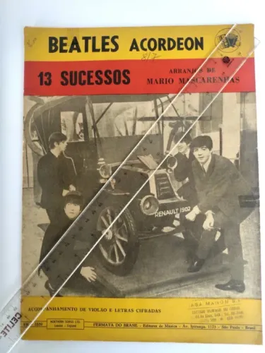 Revista Álbum Beatles 14 Arranjos 1964 Raro