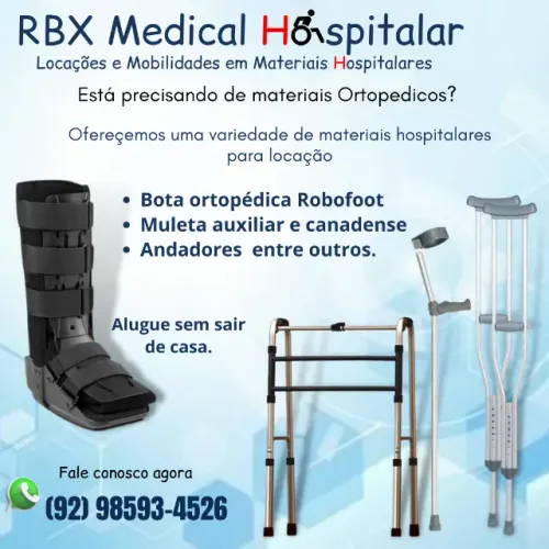 Bota ortopédicas robofoot em Manaus-Aluguel