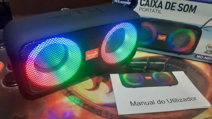 Caixa de som átomo 5w - já é o menor preço