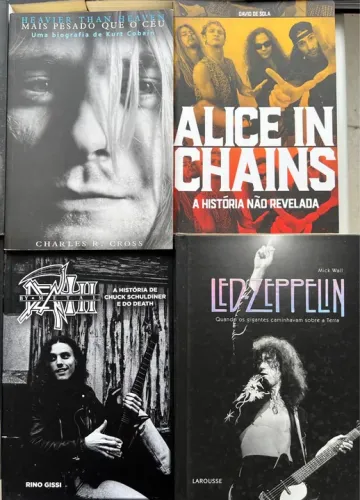 Livros de Biografias de bandas Heavy Metal e Rock