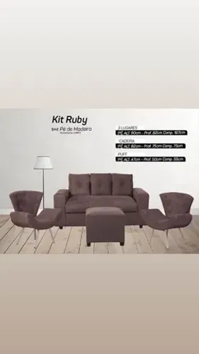 kit sofá ruby