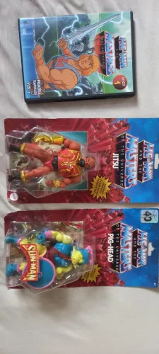 Bonecos He-Man Masters of the Universe - Jitsu e Pig-Head