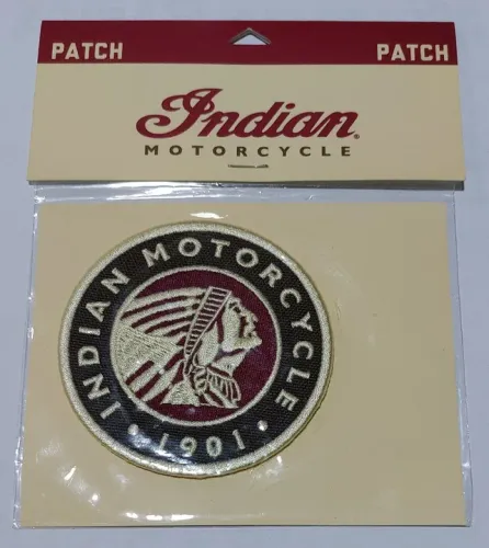 Patch bordado original indian 8cm lacrado scout harley moto retirando 130