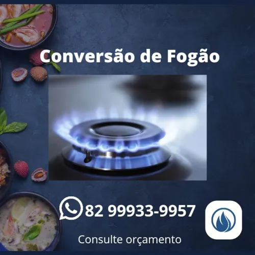 Conversão de fogão