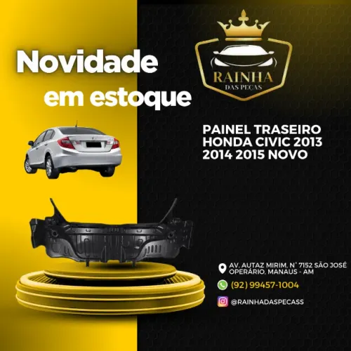 Painel Traseiro Honda Civic 2013 2014 2015 Novo