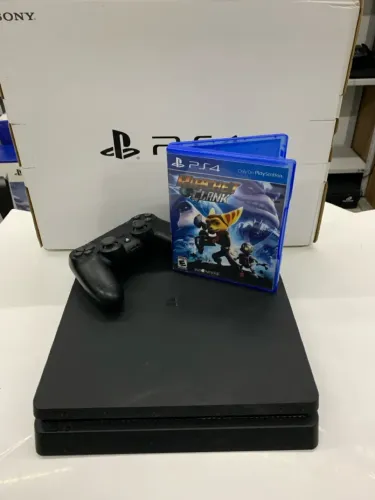 PlayStation 4 slim em oferta - jogo e garantia