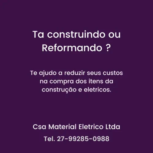 Material Elétrico e Construção 