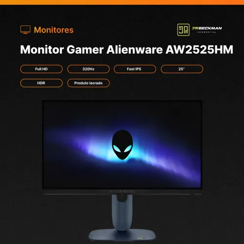 Monitor Gamer Alienware 320hz NOVO