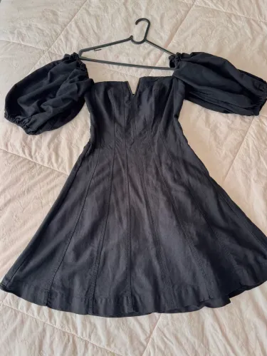 Vestido curto preto - Farm