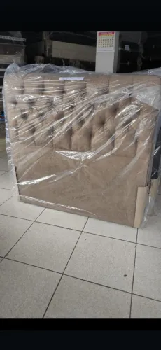 Cabeceira de Cama Box em Suede casal