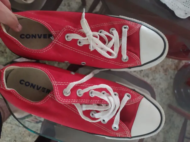 TENIS ALL STAR CONVERVE VERMELHO SEMI NOVO